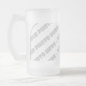 カーブ写真によって曇らされるステイン-あなた専有物を作成して下さい フロストグラスビールジョッキ (左)