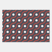 カーブ線（斑点） ラッピングペーパーシート (正面3)