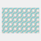 カーブ線（斑点） ラッピングペーパーシート (正面)