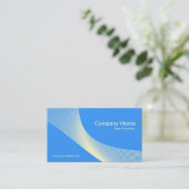 カーブ – クリーム・オン・ブルー3399FF 名刺 (スタンド正面)