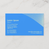 カーブ – クリーム・オン・ブルー3399FF 名刺 (裏面)