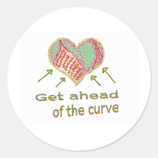 カーブ-管理専門語に先んじて得て下さい ラウンドシール (正面)