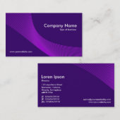 カーブ – 紫のシェード 名刺 (正面/裏面)