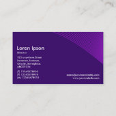 カーブ – 紫のシェード 名刺 (裏面)