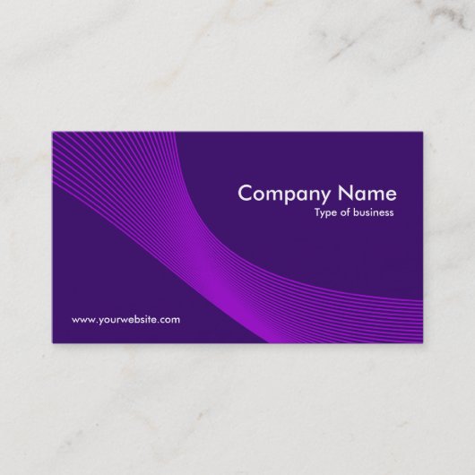カーブ – 紫のシェード 名刺 (正面)