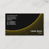 カーブ – 黒のオレンジ 名刺 (裏面)