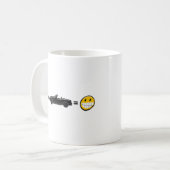 カーブ + MX5 =おもしろい コーヒーマグカップ (正面左)