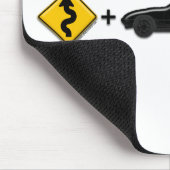 カーブ + MX5 =おもしろい マウスパッド (コーナー)