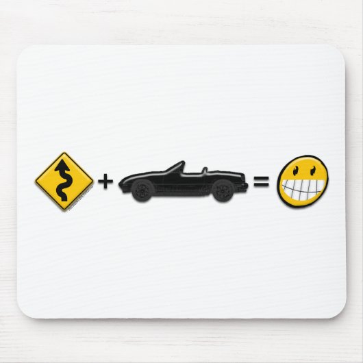 カーブ + MX5 =おもしろい マウスパッド (正面)