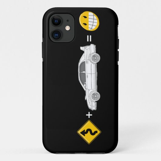 カーブ、Subaruの同輩のおもしろいの電話カバー Case-Mate iPhoneケース (裏面)