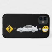 カーブ、Subaruの同輩のおもしろいの電話カバー Case-Mate iPhoneケース (裏面(横))