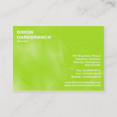 カーブIIの緑 名刺 (裏面)