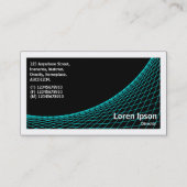 カーブII – シアン（黒） 名刺 (裏面)