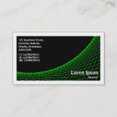 カーブII – 黒のシルバーグレー 名刺 (裏面)