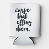 カープザエフィングディエム引用文クーラーボックス 缶クーラー (正面)