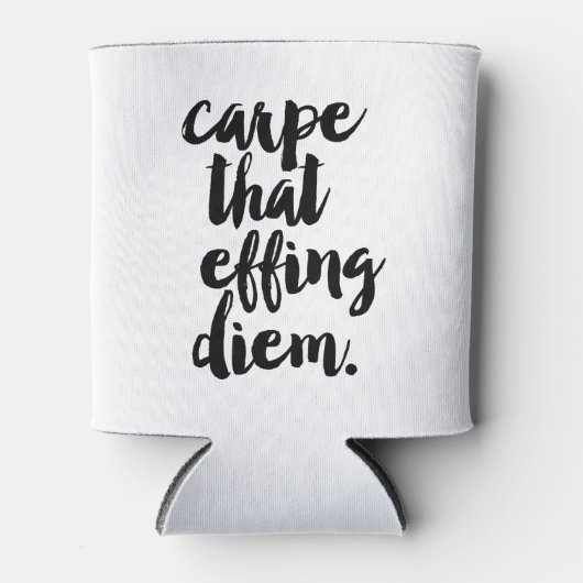 カープザエフィングディエム引用文クーラーボックス 缶クーラー (正面)