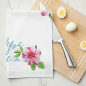 カープディエムは日ハイビスカスキッチンタオルを押収する キッチンタオル (四つ折り)