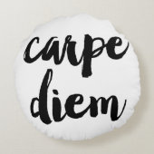 カープディームブラシタイポグラフィ説明文ピロー ラウンドクッション (裏面)