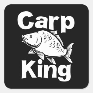 カープハンター魚釣りフィッシャーマンアングラー スクエアシール