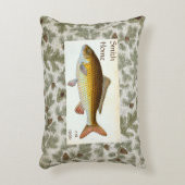 カープフィッシュピネコーン装飾用クッション アクセントクッション (正面(垂直))