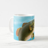 カープ魚釣り コーヒーマグカップ (正面左)