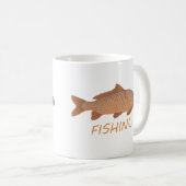 カープ魚釣り コーヒーマグカップ (正面右)