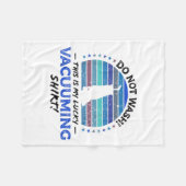 カーペおもしろいット掃除機引用文レトロ玩具80s Gr フリースブランケット (正面(横))