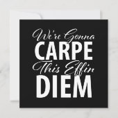 カーペおもしろいディエム誕生日パーティー 招待状 (正面)