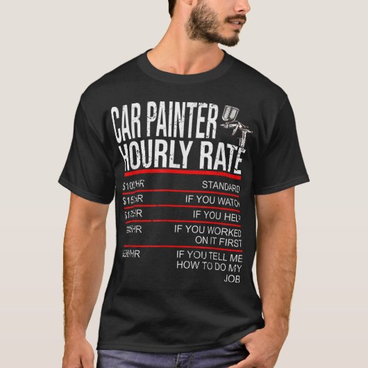 カーペイ車のント体絵を描 Tシャツ (正面)