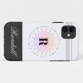 カーペスタイリッシュディエム太陽シンボルモノグラム名 Case-Mate iPhoneケース (裏面(横))