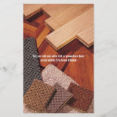 カーペットとフロアフライヤー チラシ (裏面)