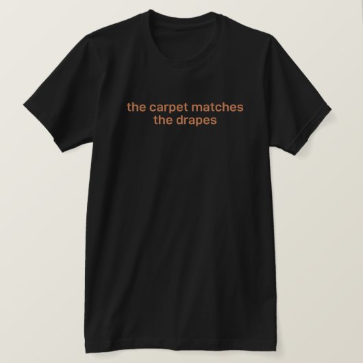 カーペットとマッチ Tシャツ (デザイン正面)