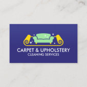 カーペットと室内清掃サービス 名刺 (正面)