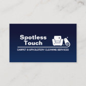 カーペットと室内清掃サービス 名刺 (正面)