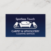 カーペットと室内清掃サービス 名刺 (正面)
