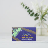 カーペットと室内清掃サービス 名刺 (スタンド正面)