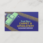 カーペットと室内清掃サービス 名刺 (正面)