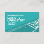 カーペットと室内清掃サービス 名刺 (正面)