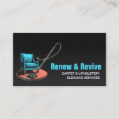 カーペットと室内清掃サービス 名刺 (正面)