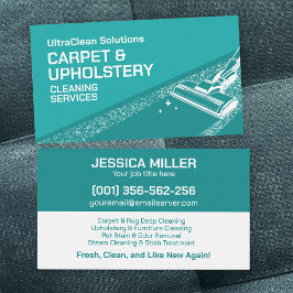 カーペットと室内清掃サービス 名刺