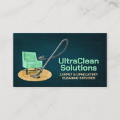 カーペットと室内清掃サービス 名刺 (正面)