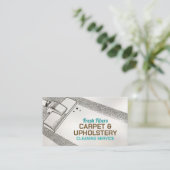 カーペットと室内清掃サービス 名刺 (スタンド正面)
