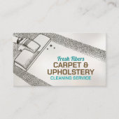 カーペットと室内清掃サービス 名刺 (正面)
