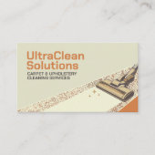 カーペットと室内清掃サービス 名刺 (正面)