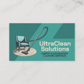 カーペットと室内清掃サービス 名刺 (正面)