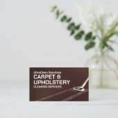 カーペットと室内清掃サービス 名刺 (スタンド正面)