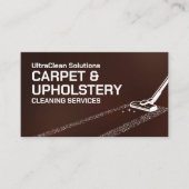 カーペットと室内清掃サービス 名刺 (正面)