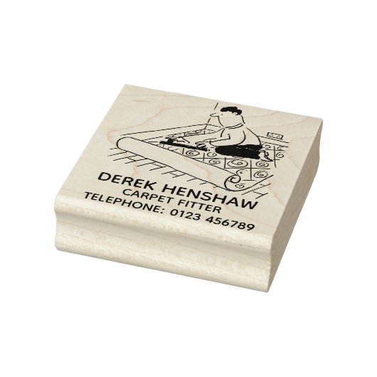 カーペットにフィットするカーペットフィッター ラバースタンプ (スタンプ)