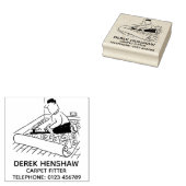 カーペットにフィットするカーペットフィッター ラバースタンプ (押印)