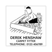 カーペットにフィットするカーペットフィッター ラバースタンプ (インプリント)